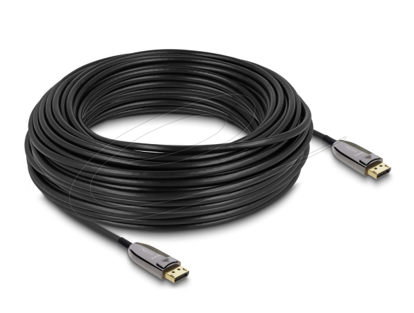 Delock Aktives Optisches Kabel Displayport 2.1 8K 60 Hz 40 Gbps 30 M, 1 Stk