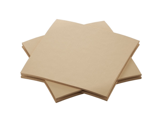 Duni Servietten Bio Dsf Natural Brown, Firkant