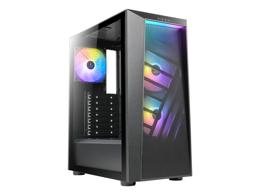 Azza Sentinel, Midi Tower, Pc, Black, Atx, Itx, Micro Atx, Home/Office, Blue, Green, Red