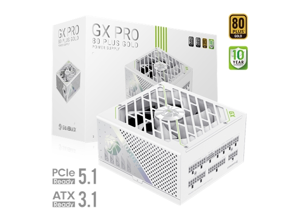 Gamemax | Psu | Gx Pro 1050G Wh | 1050W | Gold | Full Modular | Baltas