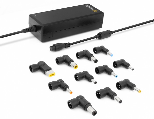 Universal Power Supply For A 90W Laptop, Set Of 11 Plugs
