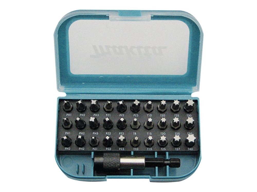 Makita P-73374 - Skruetrækkerbitsæt - 31 Stykker - Torx, Phillips, Pozidriv - Længde: 25 Mm - For Makita Dhp482rtj
