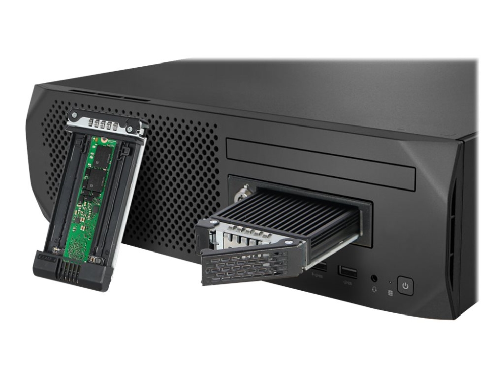 Icy Dock Tougharmor Mb601m2k-1B - Lagrings Mobil Rack - M.2 - M.2 Nvme Card - U.2 - Sort