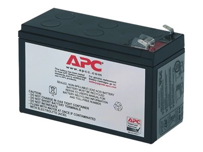 APC Replacement Battery Cartridge #17 - UPS-batteri (svarende til: APC RBC17) - 1 x batteri - Blysyre - sort - for P/N: BE850G2-CP, BE850G2-FR, BE850G2-GR, BE850G2-IT, BE850G2-SP, BE850G2-UK, BX850M-LM60