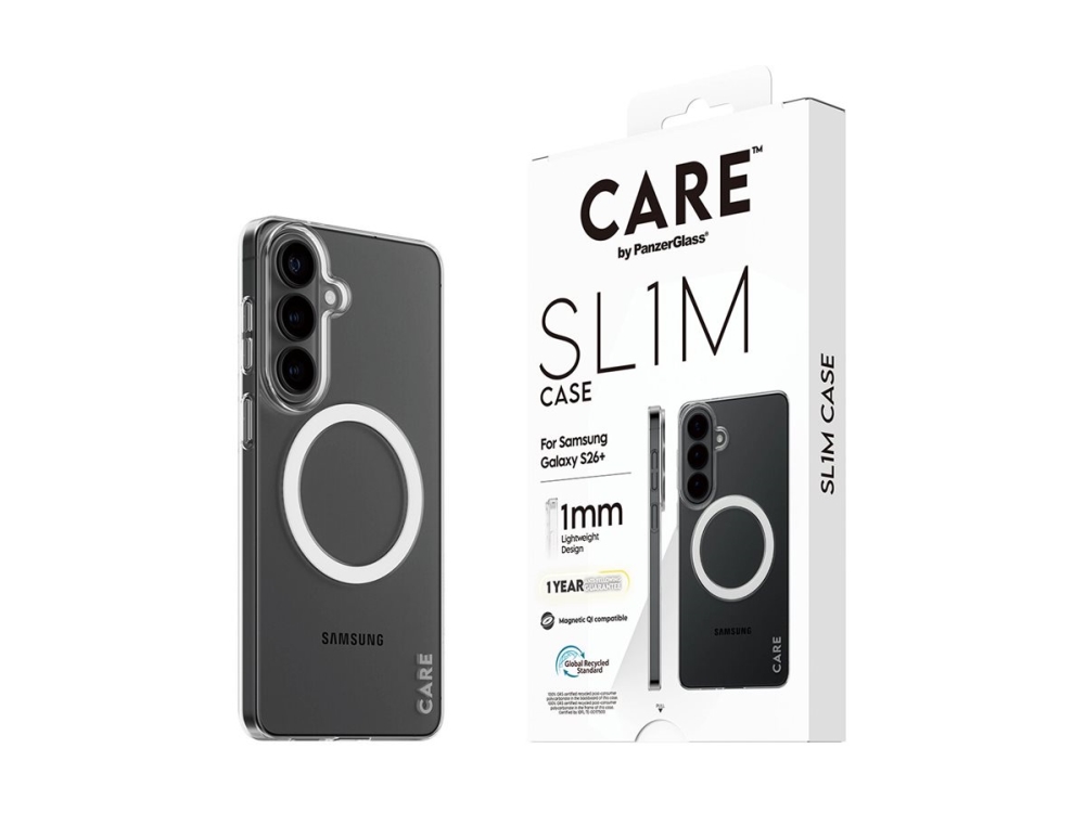 Care By Panzerglass Sl1m Case Transparent Mit Qi Samsung Galaxy S26+