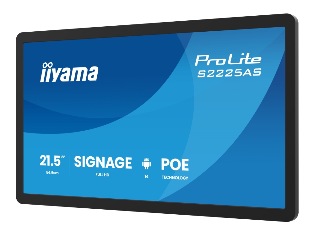 Iiyama Prolite S2225as-B1p - 22" Diagonale (21,5" Für Die Anzeige) Lcd-Flachbildschirm - Digital Signage - Mit Integriertem Soc Media Player - Androi