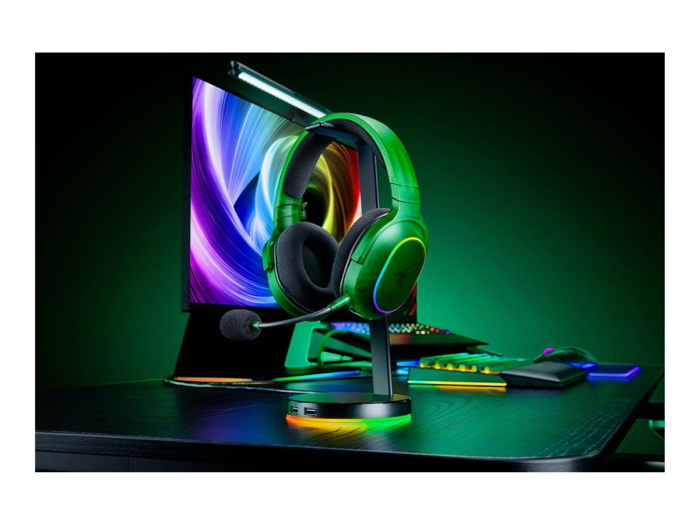Razer Barracuda X Chroma - Phantom Green Edition - Headset - Fuld Størrelse - Bluetooth/2,4 Ghz Radiofrekvens - Trådløs - Phantom Green