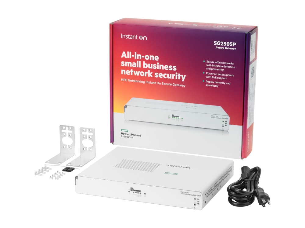 Hpe Networking Instant On Secure Gateway Sg2505p 1X 2.5G Wan, 1X 2.5G Und 1X 1G Wan/Lan, 2X 1G Lan
