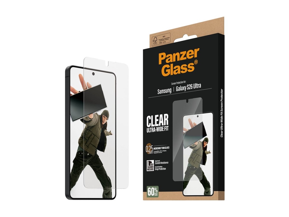 PanzerGlass - Skärmskydd för mobiltelefon - ultrabred passning med EasyAligner - glas - klar - för Samsung Galaxy S26 Ultra | Datorer & Surfplattor - Tillbehör till surfplattor - Covers & Väskor | GameStuff