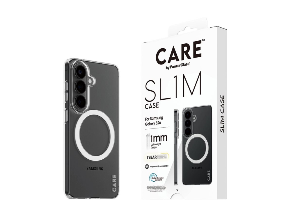 Care By Panzerglass Sl1m Case Transparent Mit Qi Samsung Galaxy S26