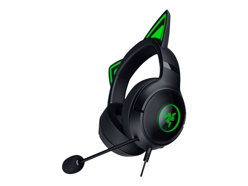 Razer Kraken Kitty V2, Kabelgebunden, Gaming, 20 - 20000 Hz, 353 G, Kopfhörer, Schwarz