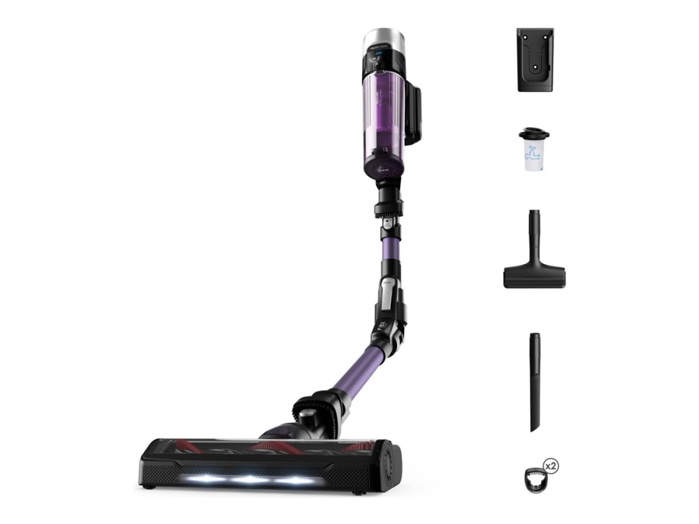 Tefal X-FORCE FLEX 9.60 Auto TY2039WO - Dammsugare - skaft/handhållen (2-i-1) - utan påse - sladdlös - svart/lila - 1 batteri | Vitvaror - Dammsugare - Sladdlösa Dammsugare | GameStuff