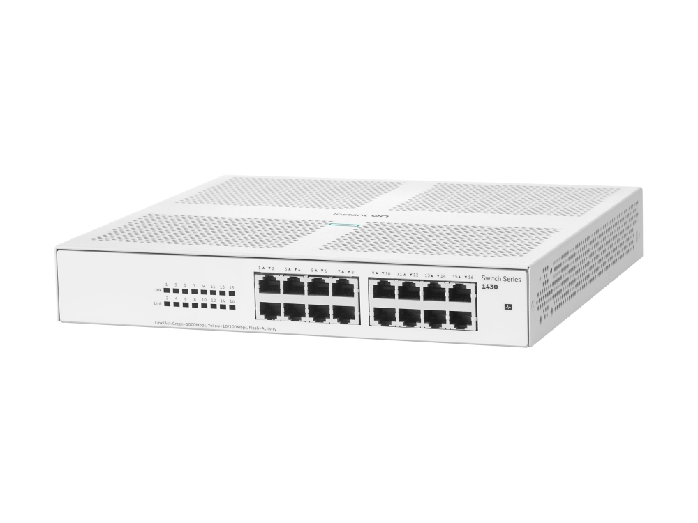HPE Networking Instant On 1430 16G Switch - Switch - ohanterad - 16 x 10/100/1000 - skrivbordsmodell, rackmonterbar, väggmonterbar - BTO | Datortillbehör - Nätverk - Switchar | GameStuff