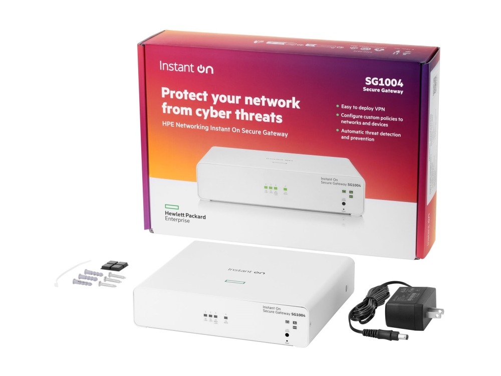 HPE Networking Instant On SG1004 - Gateway - sikker - 4 porte - 1GbE