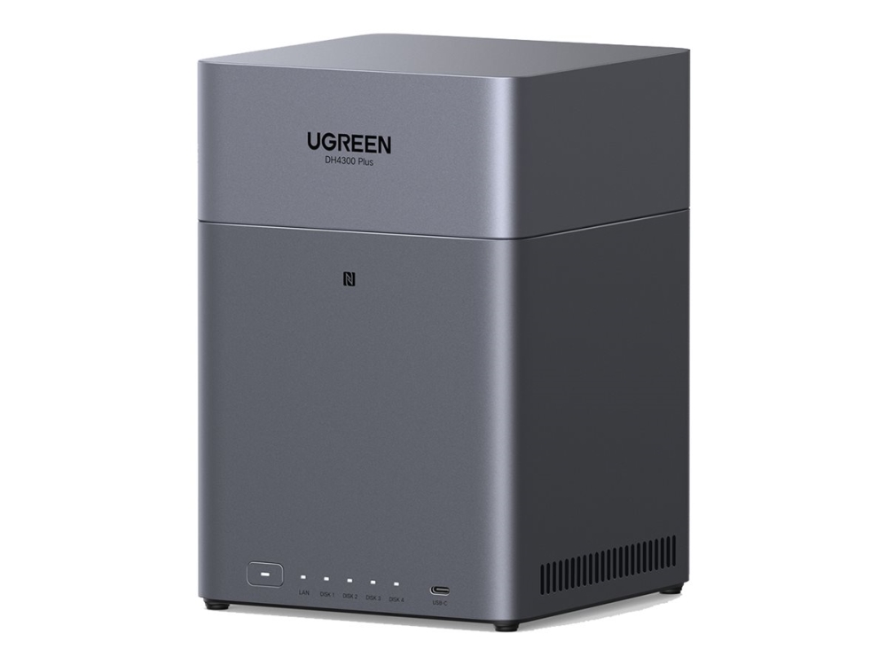 UGREEN NASync DH4300 Plus - NAS-server - 4 fack - SATA 6Gb/s - RAID 0, 1, 5, 6, 10, JBOD - RAM 4 GB - 2.5 Gigabit Ethernet | Datorkomponenter - Hårddisk & Lagring - NAS | GameStuff