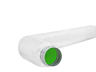 Grön Ø160 1,2m 50mm is - Flexibel ljuddämpare Ø160 x 1,2 meter | Ventilation & Klimat - Rör & Kopplingar - Ljuddämpare | GameStuff