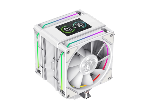 Gamemax Cpu Air Cooler | Sigma 620 Lcd Wh | Baltas
