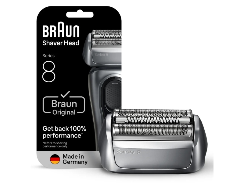 Braun Series 8 Cassette 83M, Rakhuvud, 1 huvuden, Silver, 18 månad (er), Braun, Series 8 | Hårvård - Skägg- / Hårtrimmer - Skär för rakapparater | GameStuff