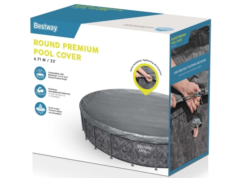 Bestway Overdækning 671 Cm Premium Rund Poolcover