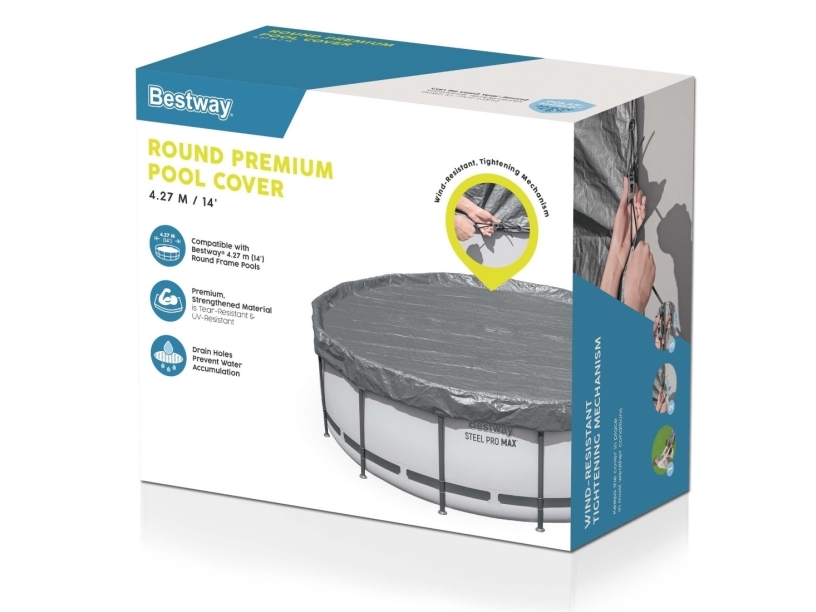 Bestway Cover 427 cm Premium runt poolskydd | Trädgården - Pools & Vatten spel - Pool tillbehör | GameStuff