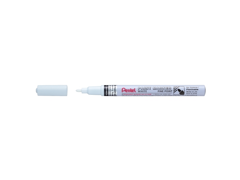 Pentel MSP10-W, 1 stk, Hvid, Hvid, Rund, Fin, 11 mm