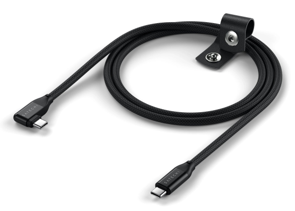 Satechi AP-YCR100K, 1 m, USB C, USB C, USB4 Gen 4x2, 20 Gbit/s, Svart | Datortillbehör - Kablar & adaptrar - Datakablar | GameStuff