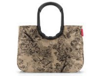 Reisenthel Loopshopper L, Mulepose, Sort, Brun, Aluminium, Mønster, Prikkemønster, 25 L