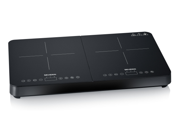Severin DK 1027, Svart, Bänkskiva, 58 cm, Zon induktionshäll, Keramik, 2 zon(er) | Vitvaror - Spishäll - Fristående hällar | GameStuff