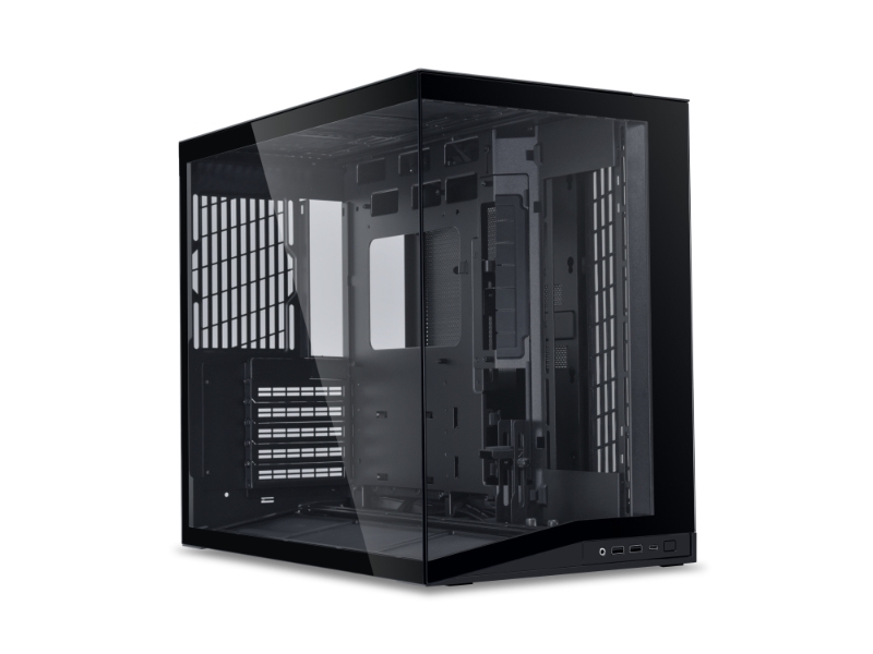 Lian Li 011 Dynamic Mini O11d Mini V2 Flow, Mini Tower, Pc, Schwarz, Atx, Micro Atx, Mini-Atx, Aluminium, Netz, Gehärtetes Glas, 16 Cm