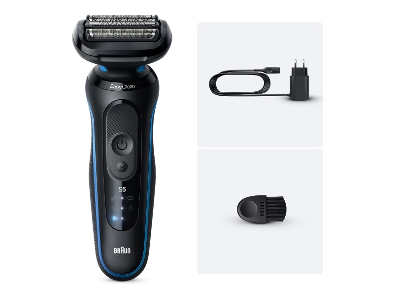 Braun Series 5 52-B1000s, Folie shaver, Sort, Knapper, Intensiv, Normal, Batteri, Lithium-Ion (Li-Ion)