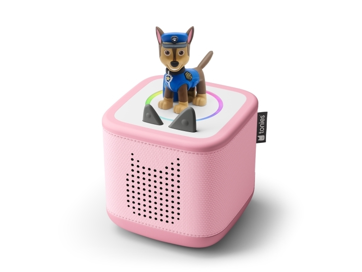 Tonies Toniebox 2 trådløs højttaler til børn pink inkl. spil Tonies Play M &amp  Paw Patrol Tonie Chase