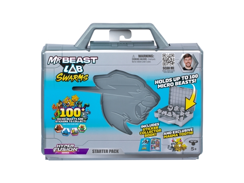 Mr.Beast Lab, Swarms, Fusion Case W/1 Figure+Magazine