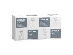 Handtuchblatt Katrin Plus Easy Flush Z-Fold 2-Lagig L25.5Xw20.3Xd8.5Cm New Fibre Weiß,21 Pk X 135 Pcs/Cr
