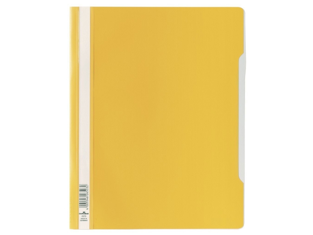 Durable Clear View Folder A4 Yellow, Pvc, Gul, A4, 239 Mm, 311 Mm