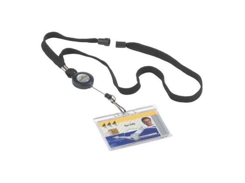 Keyhanger Durable, Med Yoyo, Sort, Pakke A 10 Stk.