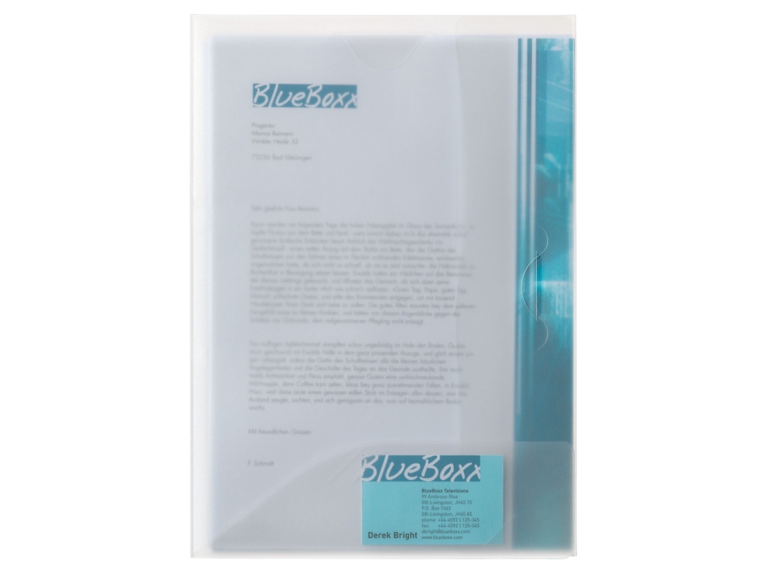 Durable 253319, A4, Transparent, Portræt