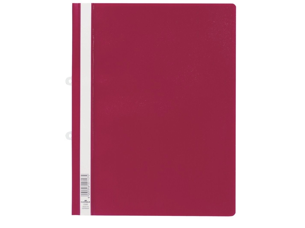 Durable Clear View Folder, Rød, Pvc, A4