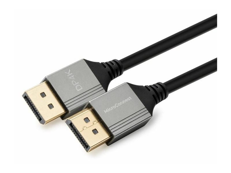 Microconnect Ultra Slim - Displayport-Kabel - Displayport (Stecker) Mit Verriegelung Auf Displayport (Stecker) Mit Verriegelung - Displayport 1.2 - 2
