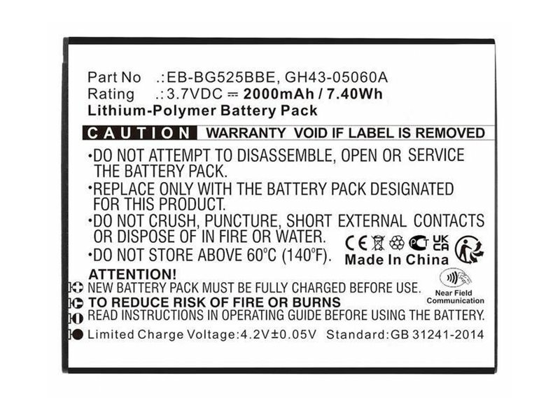 Coreparts - Batteri - Li-Pol - 2000 Mah - 7,4 Wh