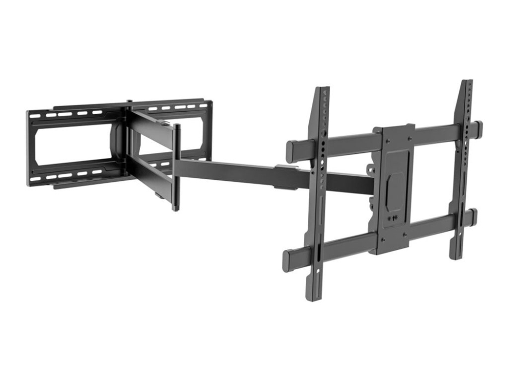 TECHly - Monteringssæt (vægmontering) - fuld bevægelse - for LCD display - ekstralang - sort - skærmstørrelse: 42-80