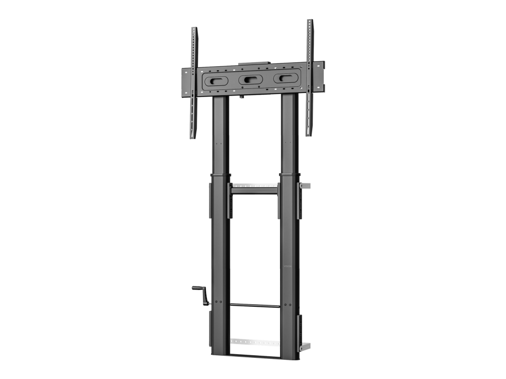 Vision X-Series Vfm-F26w - Stativ - Højdejusterbar - For Fladt Panel - 80Kg - Stål - Sandblæst Sort - Skærmstørrelse: 55"-100" - Gulv Til Væg-Monterb