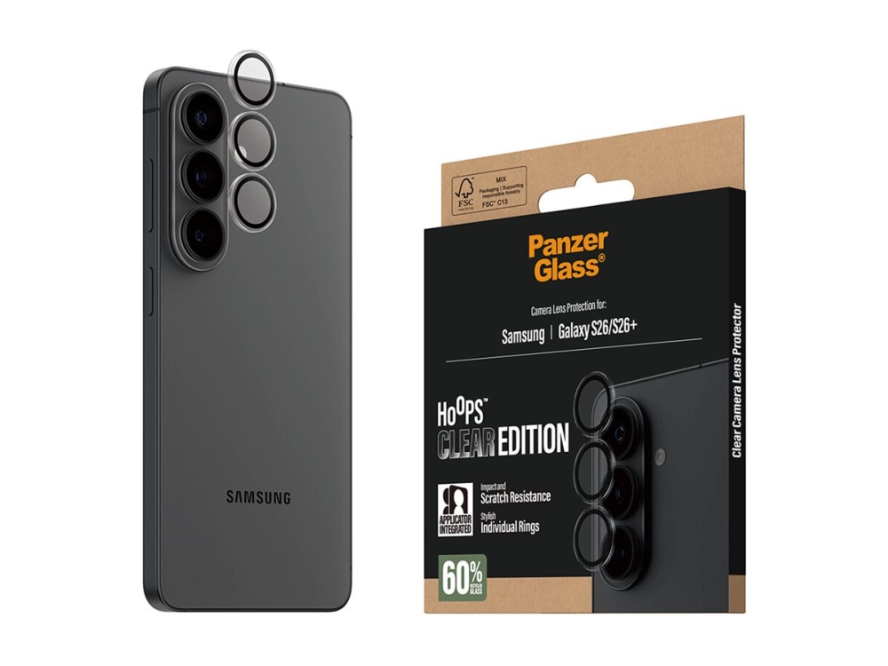 Panzerglass Hoops Kameraschutz Transparent Samsung Galaxy S26 | S26+ (Pg88885)