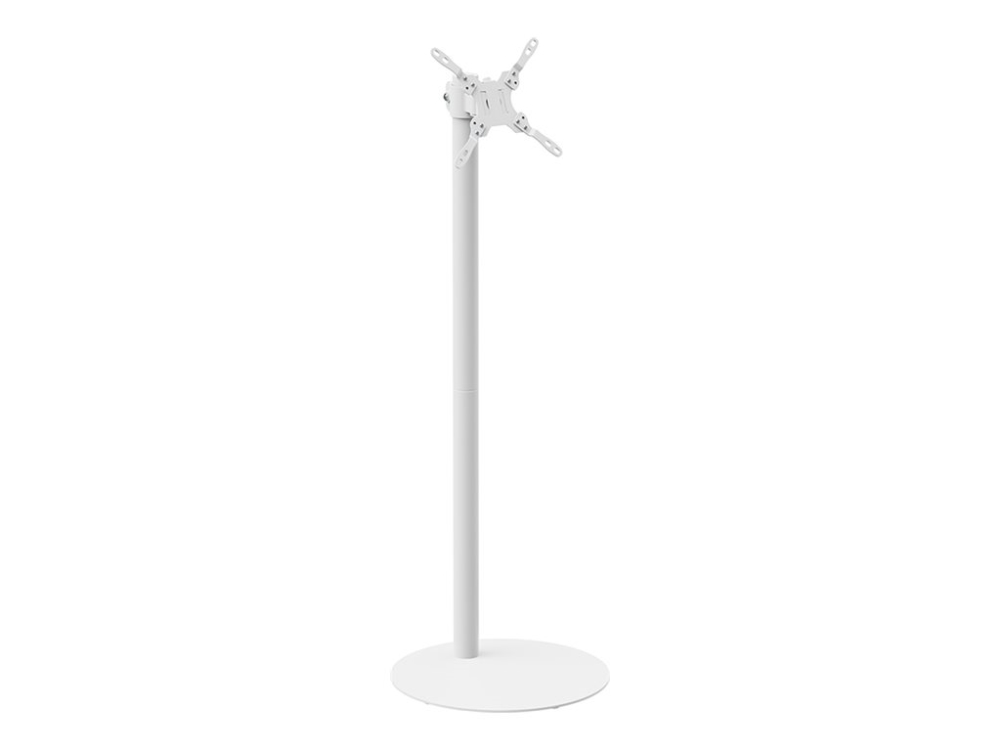 Multibrackets M Pro Series - Stativ - Enkelt Pol - For Digital Signage Display / Tablet - Floorbase 2 - Stål - Hvid - Skærmstørrelse: 7"-32" - Gulvst