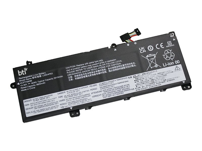 Bti - Batteri Til Bærbar Computer (Svarende Til: Lenovo L22b4pe0, Lenovo 5B11n47446, Lenovo 5B11l67329, Lenovo 5B11l67335, Lenovo 5B11l67337, Lenovo