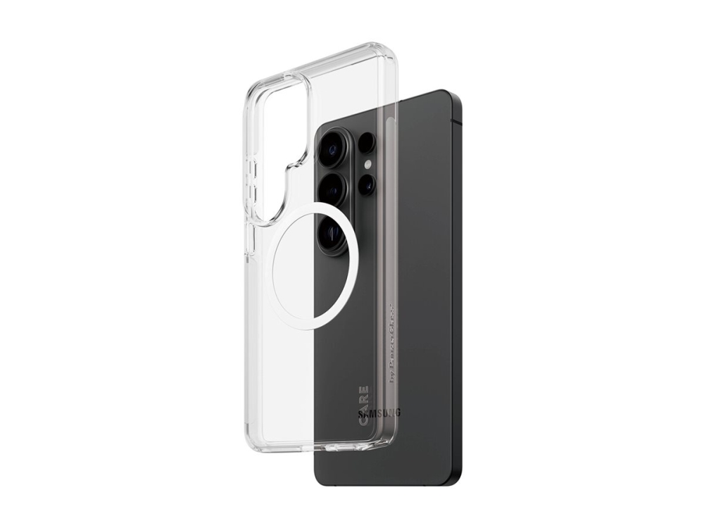 CARE by PanzerGlass Urban Explorer - Bagsidecover til mobiltelefon - Qi - termoplastisk polyuretan (TPU), polycarbonat (PC) - hvid, gennemsigtig - for Samsung Galaxy S26 Ultra