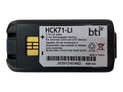 Bti - Batteri Til Håndmodel (Svarende Til: Honeywell 318-046-031) - Litiumion - 5200 Mah - 19.24 Wh - For Honeywell Ck65 Dolphin Ck65 Intermec Ck70