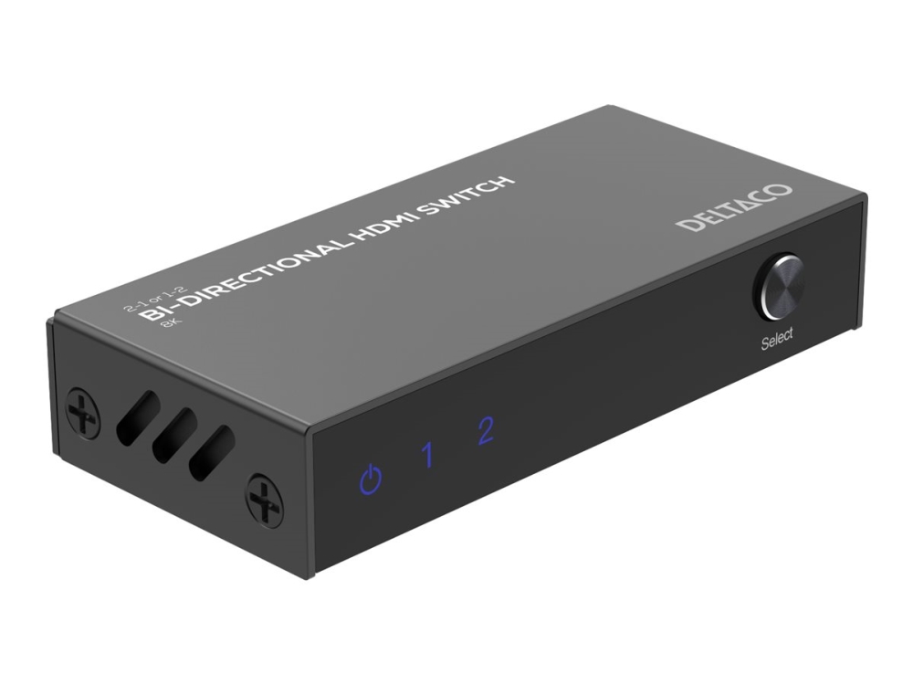 Dvikryptis Hdmi Jungiklis Deltaco, 1-2 Oder 2-1, 8K@60Hz / Hdmi-7052 / 1903450