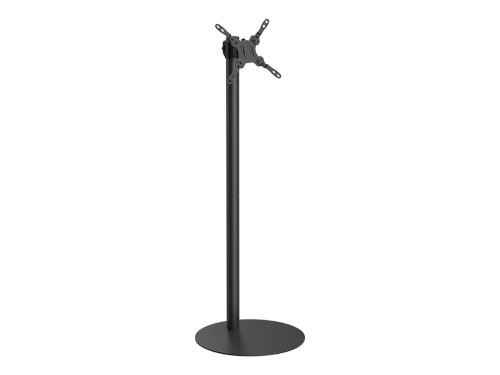 Multibrackets M Pro Series - Stativ - Enkelt Pol - For Digital Signage Display / Tablet - Floorbase 2 - Stål - Sort - Skærmstørrelse: 7"-32" - Gulvst