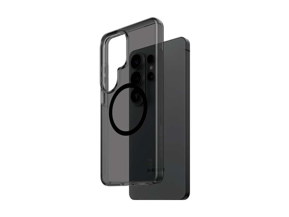 CARE by PanzerGlass Urban Explorer - Bagsidecover til mobiltelefon - Qi - termoplastisk polyuretan (TPU), polycarbonat (PC) - sort, røget - for Samsung Galaxy S26 Ultra