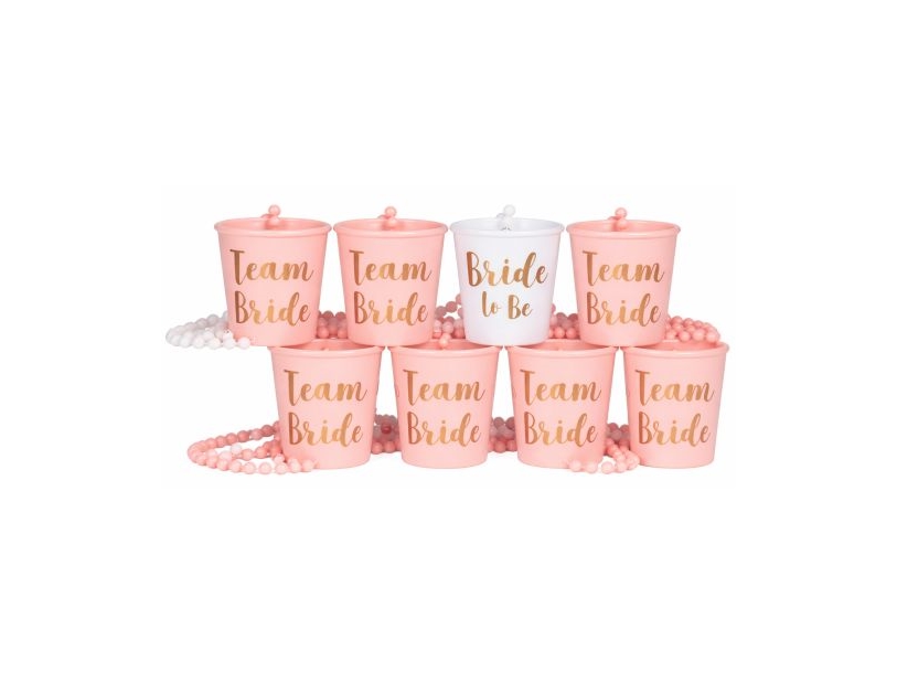 Bride To Be Shotglas Sæt, 8 Stk